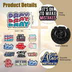 Huquary 36 Pcs 36 Pcs Bible Lapel Pin Set Christian Faith Enamel Pins Jesus Verse Lapel Religious Gifts Christ Bible Verses Gifts