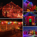 Meconard 24 Pack S14 LED Outdoor String Light Replacement Bulbs, Multicolor