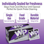 WIPESPLUS Probe Wipes, Thermometer Wipes, Meat Probe Wipe with Individual Satchets for Home and Business, 1000 Count, 10 Packs of 100, White