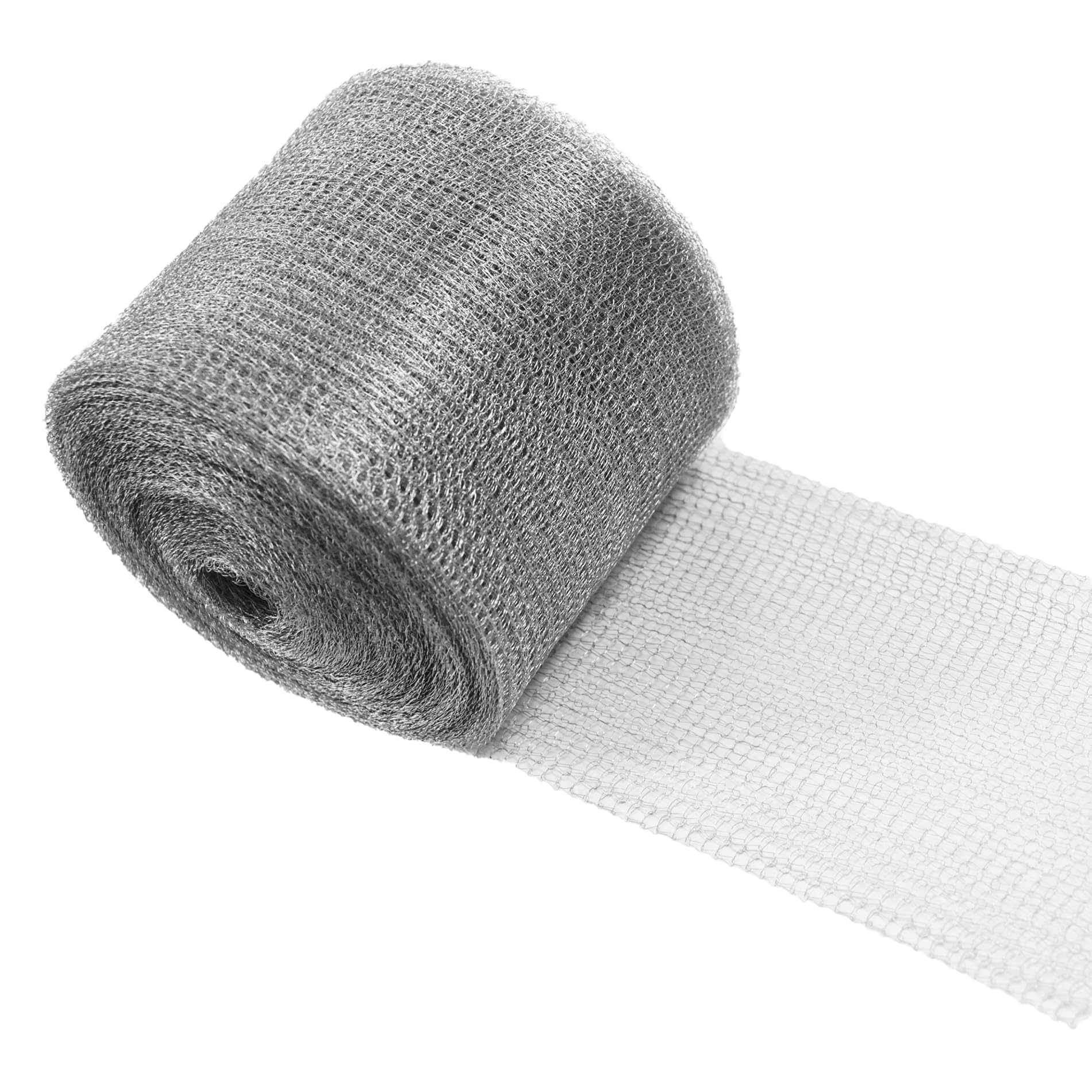 Wire Mesh Hole Fill Fabric 5 in X 103Ft, Weep Holes Filler and Covers, Upgraded Stainless Steel Wire Mesh, Flexible Stretchy Hardware Cloth for Garden House and DIY, Mice Control Rodent Barrier
