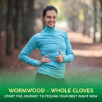 Organic Cadane Wormwood Whole Cloves Black Walnut | Digestive & Herbal Support | Elderberry, Milk Thistle & More | Non-GMO, Vegan – 90 Capsules – 45-Day Supply