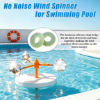 Mqiielle Duck Deterrent for Pool Floating Reflective Bird Scare Device, Automatic Swinging, Keep Birds Ducks Away from Your Backyard, Pool, Boat and Garden Roof