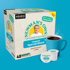 Newman's Own Organics Special Blend, Single-Serve Keurig K-Cup Pods, Medium Roast Coffee Pods, 48 Count