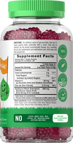 Carlyle Elderberry Gummies for Kids | 120 Count | Zinc and Vitamin C | Berry Flavor | Vegan, Non-GMO, and Gluten Free | by Lil' Sprouts