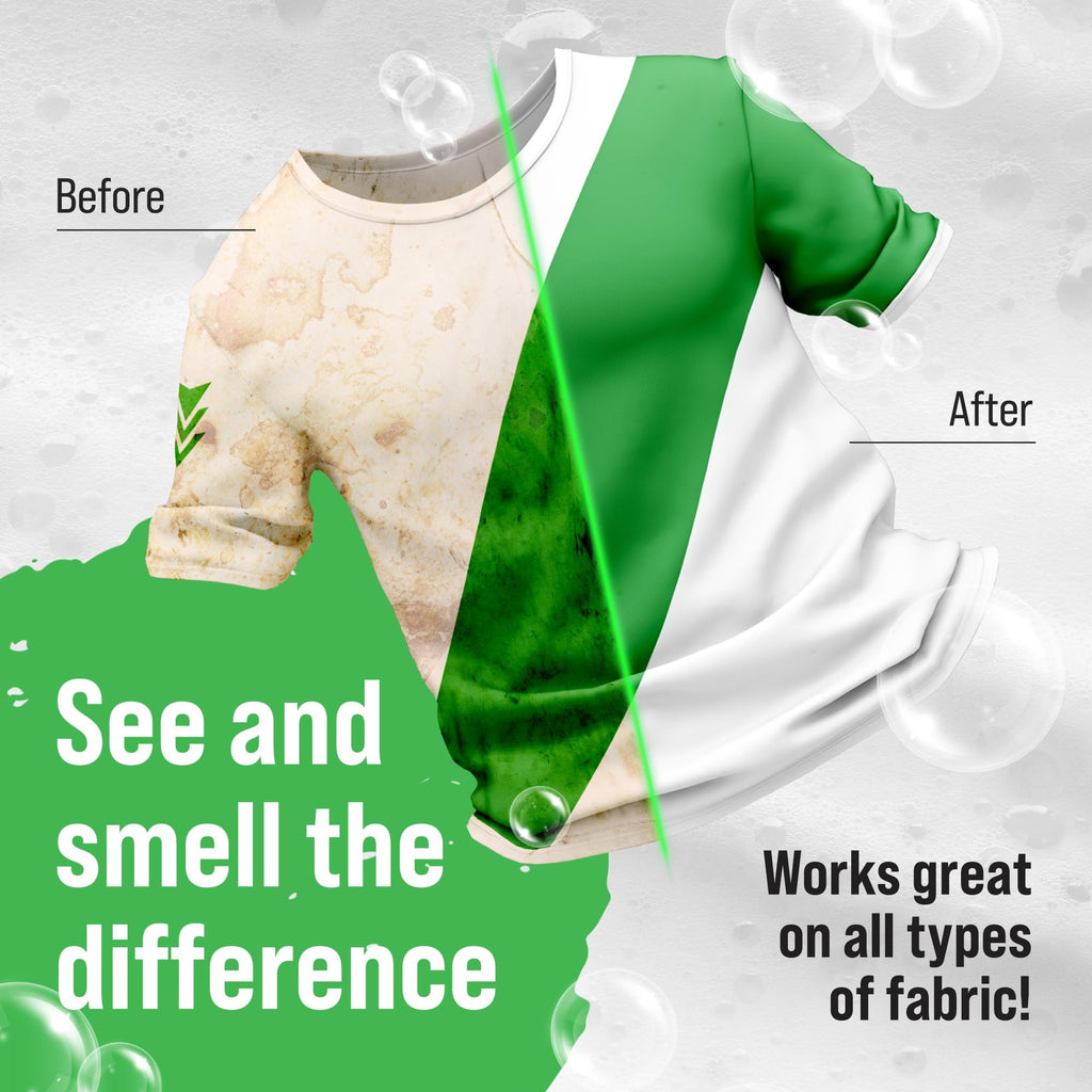 Rockin’ Green Active Wear Laundry Detergent - Unscented Laundry Detergent Powder & Odor Eliminator - Workout Clothes & Sportswear - Safe for Sensitive Skin - 90 Loads