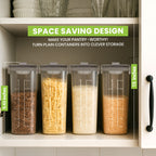 Utopia Kitchen Cereal Containers Storage Set with Lids, 4 Pack, 4L (135 Oz)