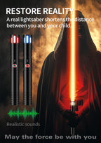 Lightsaber,Dueling Double Light Saber,Metal Hilt Force Fx Rechargeable 2pack Real 20 Colors Length 40 in gradient lightsabers,real dueling lightsaber for adults,Christmas Halloween Present for Kids