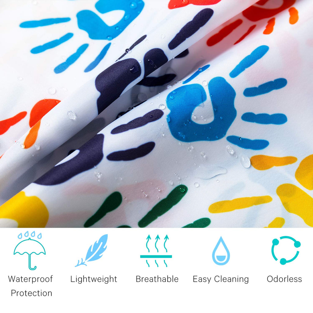 Kids Art Smock Girls Boys Artist Painting Apron with Pockets Sleeveless Smocks for Child 2-7 Years