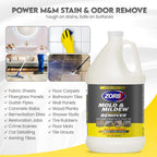 ZORBX Stain & Odor Remover & Cleaner Spray 128 FL Oz Refill – Scrub Free Formula - Bleach Free Stain & Smell Eliminator for Shower, Bathroom, Ceiling, Carpet, Cars, Walls & Wood