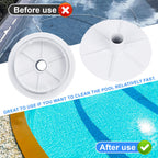 AFZZ 85001900 Skimmer Vacuum Plate 8" Skimmer Vac Plate Adapter for Pentair Admiral S15 & S20 Skimmers - Precise Replacement for Inground Pool and Swimming Pool