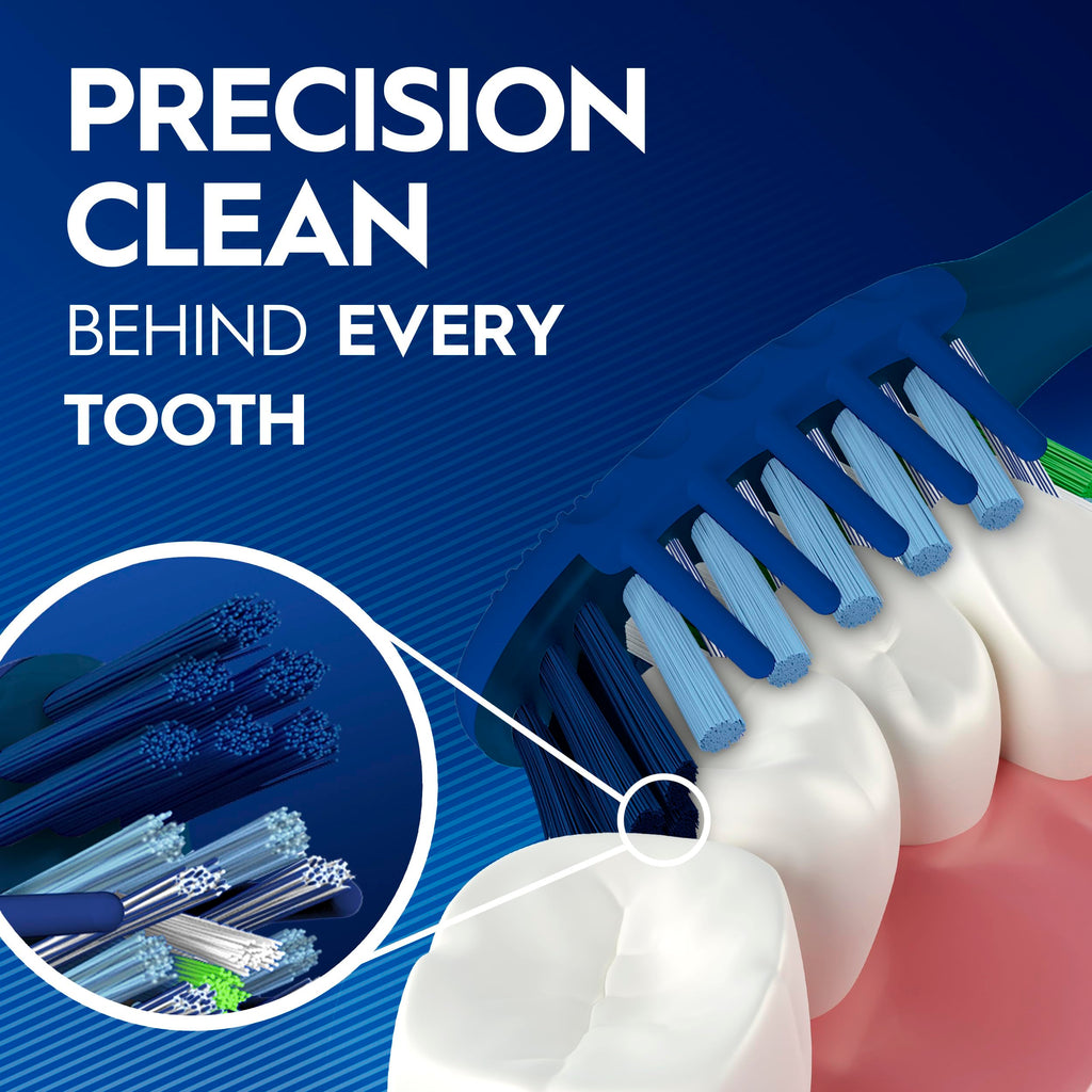 Oral-B Pro Clean Cross Action Toothbrushes, Deep Plaque Removal, 6 Count