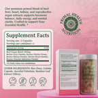 BudLive Beef Organ Supplement for Women – 100% Grass-Fed & Pasture Raised [Ovary, Liver, Spleen, Kidney & Heart] Primal Nutrition for Hormone Support, Energy & Wellness, 90 Capsules