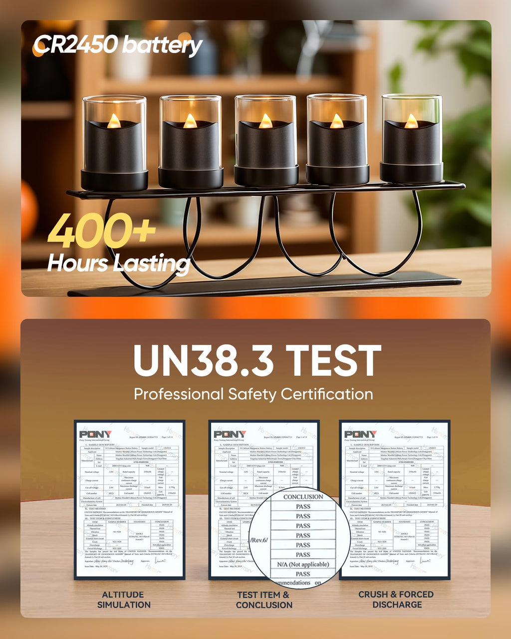 Homemory 24Pack 400+Hour Remote Control Flameless Candles, 2/4/6/8H Timer Led Votive Candles, Battery Operated Tea Lights for Wedding Table Centerpiece, Holidays, Halloween Pumpkins-Black