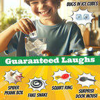 BLOONSY Prank Kit | 20 Ultimate Practical Jokes & Pranks for Kids | Prank Toys Pack Set Box for Gifts