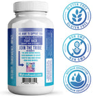 Iron Repair Simply Natural Iron Supplement, Best Absorption & Gentle on Stomach, Monash Low FODMAP, Raise Hemoglobin & Ferritin Iron Pills for Women, Men, Teens, & Pregnancy 90 Bovine Gelatin Capsules