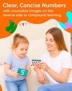 Toddler Flash Cards - Learn Colors, Numbers, Shapes, Opposites on Thick Jumbo Flashcards for Early Learners - Teacher Designed for Preschool, Kindergarten & Toddlers