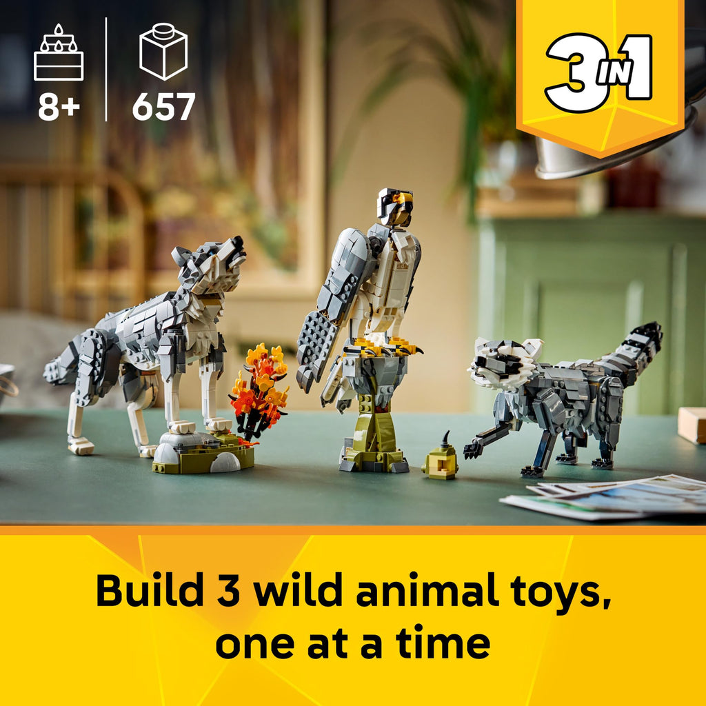 LEGO Creator 3 in 1 Forest Animals: Gray Wolf 31393