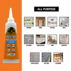 Gorilla 100% Silicone Caulk, Waterproof Sealant, 2.8oz Squeeze Tube, White