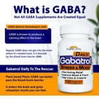 Gabatrol Daily – Plant Based GABA Supplement. Vegetarian and Vegan Friendly (120 Veggie Caps)