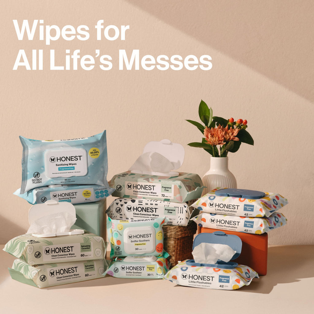 The Honest Company Multi-Use Baby Wipes, Pattern Play, 288 Count
