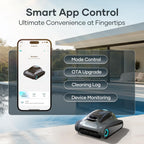 (2026 Upgrade) Aiper Scuba S1 Robotic Pool Cleaner, Wall & Waterline Cleaning, Double Filtration, Extended 180-Min Battery Life, Smart Navigation, App Support, OTA Upgrade