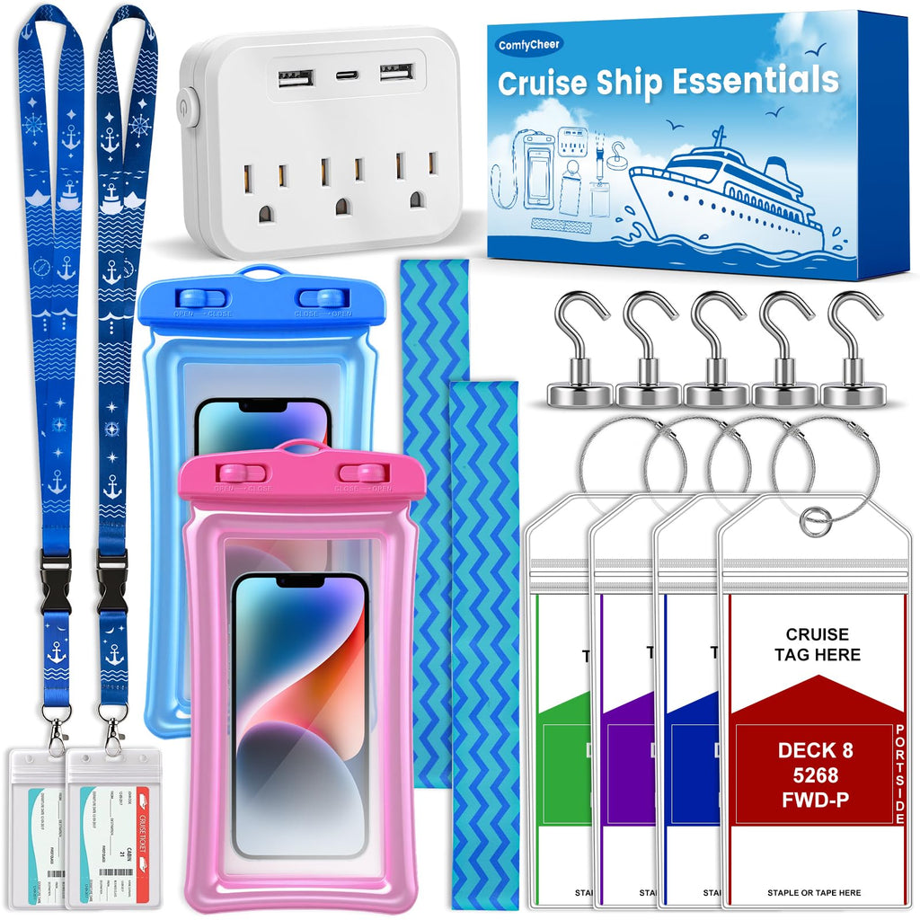Comfycheer Cruise Essentials 2026,Cruise Must Haves Kit,Travel Essentials