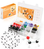 Organic Chemistry Model Kit-404 PCS,Portable Molecular Model Kit for Chemistry Classes,Atomic Element Model Set for Organic＆Inorganic Learning,Supply to Students ＆ Teachers