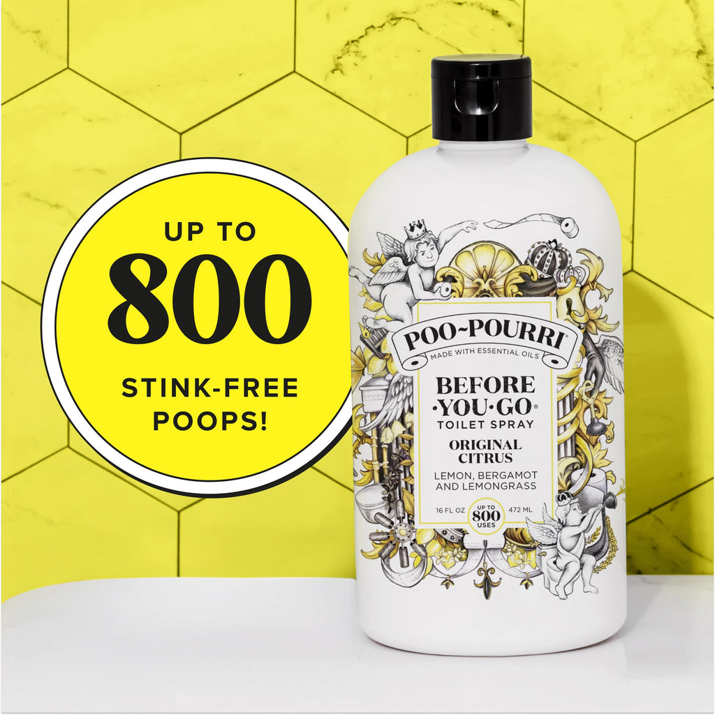 Poo-Pourri Before-You-Go Toilet Spray Refill, Original Citrus, 16 Fl Oz