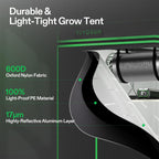VIVOSUN 2x2ft Grow Tent Kit with 100W Full Spectrum LED Grow Light