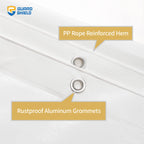 GUARD SHIELD Heavy Duty Tarp 16x20 Feet White Multi Purpose Thick Waterproof Poly Tarp Cover 10mil