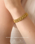 PAVOI Chunky Chain Bracelet, 14K Gold Plated, Yellow Gold