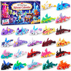 JOICEE 2026 Christmas Advent Calendar with Mini 3D Printed Dragon Animals