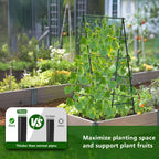 AlisisFores A-Shape Garden Trellis for Climbing Plants, Black