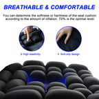 Sondor Travel Cushion,Portable & Adjustable Airplane seat Cushion for Long Flights,Inflatable Cushion for Wheelchair, Travel,Driving
