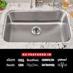 SinkShroom Revolutionary Clog-Free Sink Strainer Basket, 2-Pack, Stainless Steel