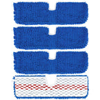 4 Pack Mop Head Replacement Compatible with O-cedar Hardwood Floor 'N More Microfiber Dual or 3-Action Flip Mop Refill Chenille Mop Replace Pads for Ocedar Dual-Action Flip Mop,Reusable & Washable Pad