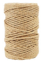 Radix Rope Natural Jute Twine, 5MM x 328FT Jute Rope Roll, Heavy Duty Thick Twine for Cat Scratching Post, Bundling, Gardening and DIY Crafts