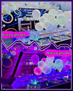 2 Pack Rechargeable Black Light Bar, 5000mAh Large Capacity Battery Powered