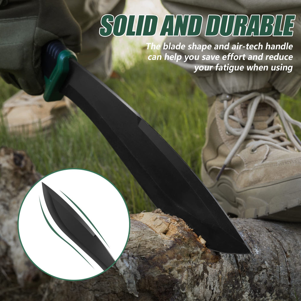 FLISSA VALK Machete, 11'' Bolo Blade, Shock Absorbing Air Tech Handle