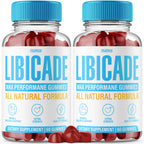 (2Pack) Libicade Gummies, Premium Supplement Gummys For Man, All Natural Drive For Men, Mens Support Health Gummy, Men's Performance Multi Vitamins Daily Strong Workout Energy Active Lifestyle (120ct)