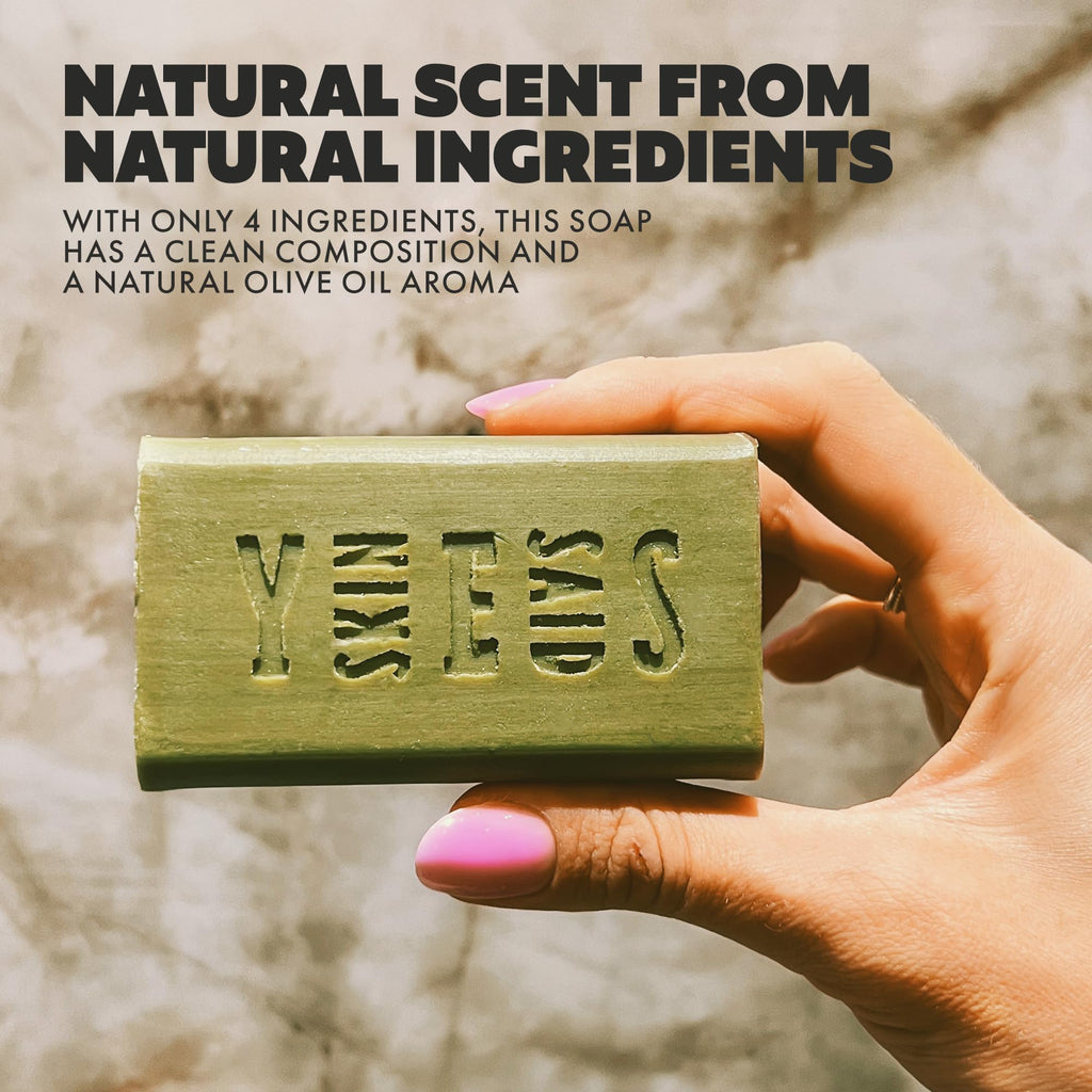 Skin Said Yes Olive Oil Soap Bars - Set of 8 - Organic Bar Soap - Moisturizing, Gentle on Skin, Rich in Antioxidants - Ideal for Sensitive Skin, Kids, Men, and Women - Perfect for Everyday Use