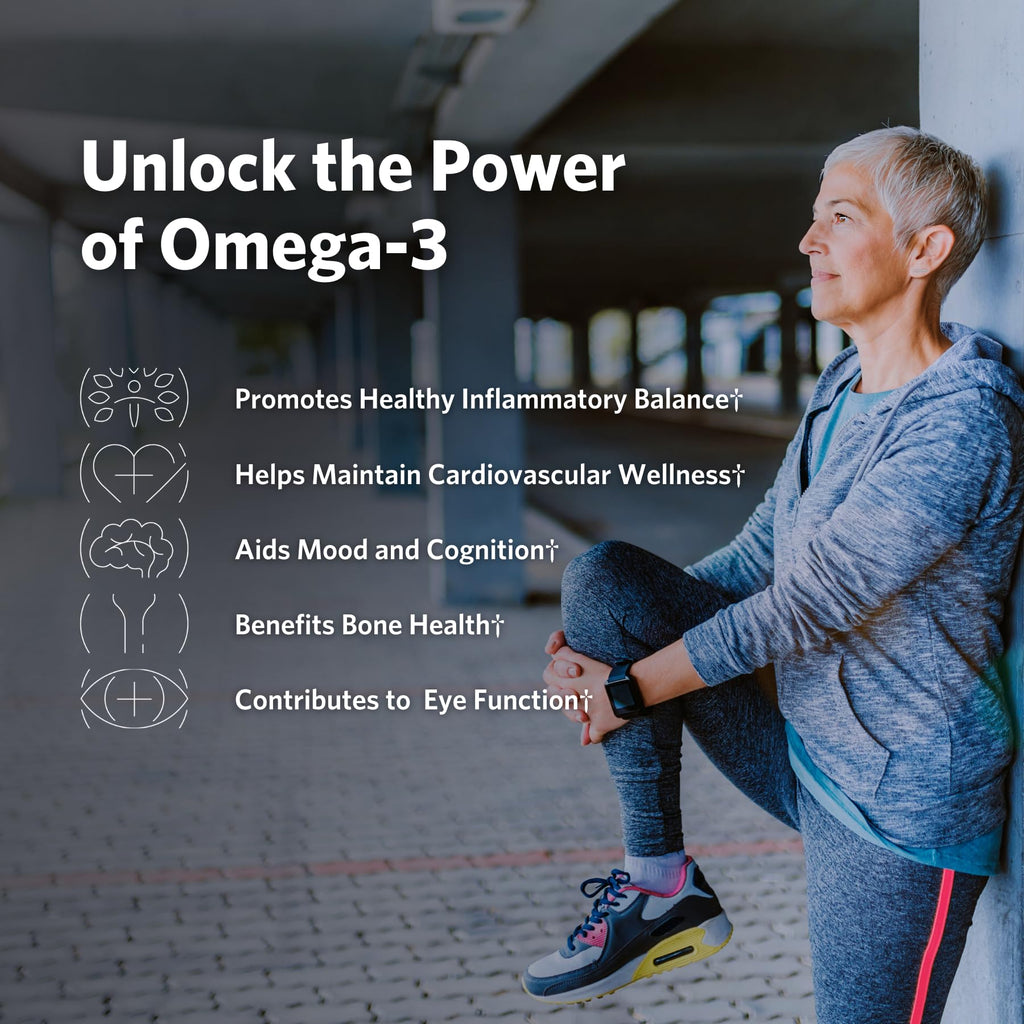 Cooper Complete - Advanced Omega 3 - Fish Oil Supplement, Concentrated EPA + DHA Omega-3 Fatty Acids 1400 mg - 60 Softgels per Bottle. Pack of 3