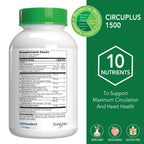 Botanic Choice CircuPlus 1500 - Heart Health & Circulation and Vein Support Supplement - Vitamin B1, Cayenne Pepper, Hawthorn, Ginkgo Biloba for Adults Men & Women (90 Capsules)