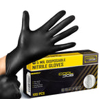 COOLJOB 5 Mil Disposable Nitrile Gloves, Heavy Duty Gloves for Household Cleaning, Cooking, Food Safe & Powder Free, 1000 Count Xlarge