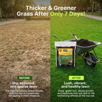 Premium Nutrient-Rich Stretch Coir Blend - 10 lbs Covers Up to 400 Sq Ft - Grow Thicker, Greener Grass in Heat Conditions of