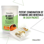 NaturalSlim Metabolic Vitamins, Multivitamin for Women & Men, Supports Energy, Metabolism & Nutrient Absorption with Digestive Enzymes, Womens Multivitamin with B-Complex & Niacin 1 Pack