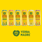 Yerba Madre Organic Yerba Mate, Enlighten Mint, 150mg Natural Caffeine, Energy Drink Alternative, No Jitters or Crash, 15.5 Oz Cans (Pack of 12)