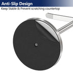 STWWO Hand Towel Holder, Stainless Steel Towel Holder Stand for Bathroom, Kitchen Countertop, T-Shaped Hand Towel Rack Stand, Brushed Nickel