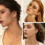 MILACOLATO Solid 925 Sterling Silver Twisted Hoop Earrings for Women 2.5mm