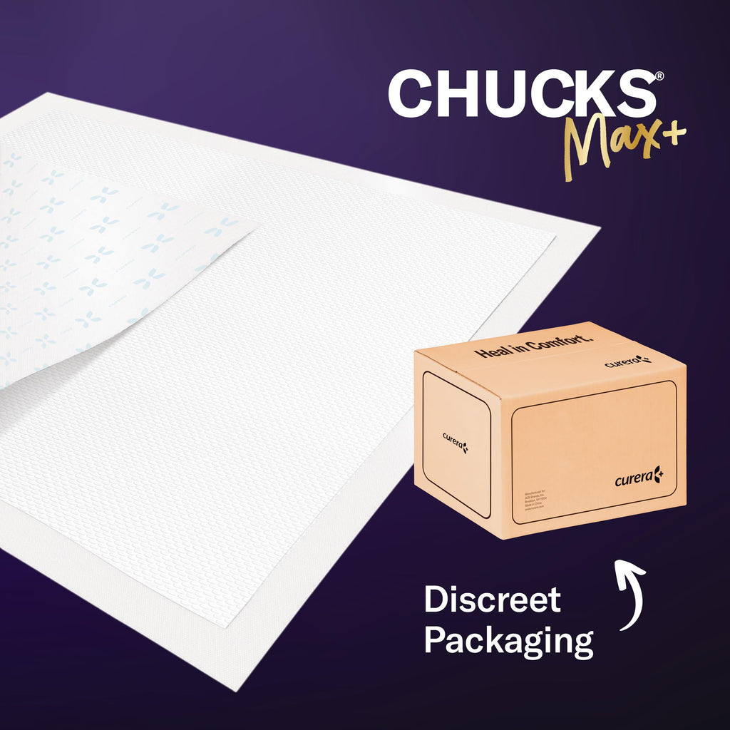 Chucks MAX+ Hospital Bed Pads Disposable Adult 36 x 36 Soft & Breathable Incontinence Pads - XXX-Large Chux Pee Pads for Elderly Adults - Extra Heavy Duty Absorbency Underpads [10x4-Packs = 40]